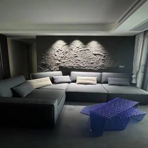 Pierre de culture en mousse PU Panneau de roche léger pour décoration murale intérieure et extérieure Pierre artificielle inspirée du marbre - Product Image 2