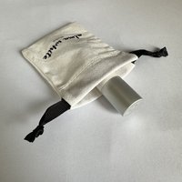 Petits sacs d'emballage recyclables personnalisés en coton pochette cadeau en toile avec cordon de serrage pour bijoux avec logo