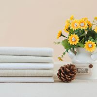Tissu vierge en imitation lin pour sublimation, base en polyester tissé pour impression numérique par sublimation pour nappes et coussins