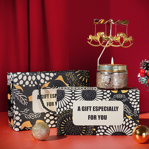 Bougie d'aromathérapie moderne de luxe, créative, en cire de soja, parfumée, avec un décor de carrousel, senteurs bois de santal et rose, pour une ambiance luxueuse. - Product Image 3