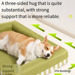Großhandel Hochwertiges Waschbares Hundebett, Nackenstützendes Komfort-Haustierbett für Tiefen Schlaf - Product Image 3