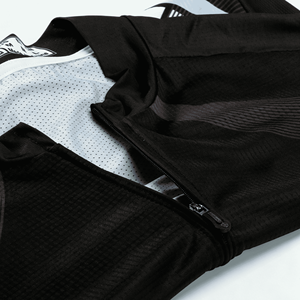 Unisex Ice Silk Bike Parts Sublimation UV Protection Full Zip Customized Short Sleeve Cycling Top Pants 3D <b>Pads</b> for Team Club - Product Image 3
