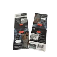 Carte de papier sexuelle masculine de dysfonctionnement érectile de pilules de rhinocéros personnalisées avec des bouteilles en plastique pour l'emballage masculin de pilules d'amélioration