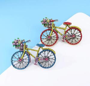 Europe Style <span class=keywords><strong>Rétro</strong></span> Strass Vélo Broche Personnalité De Mode <span class=keywords><strong>Costume</strong></span> Accessoire pour Hommes Femmes Usine En Gros Cadeau - Product Image 4