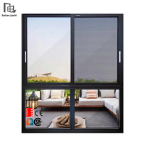 Fenêtre coulissante moderne en alliage d'aluminium, double vitrage insonorisé, pour cuisine et chambre, taille personnalisable, pliable, fluide et silencieuse