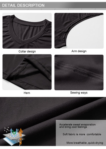 Canotte da Uomo Personalizzabili in Poliestere e Spandex Senza Maniche per Palestra e Allenamento - Product Image 5