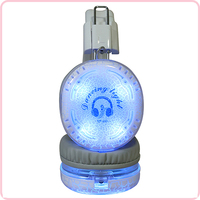 Casque de disco silencieux pliable à 10 canaux, étanche IPX-6, avec lumière LED dansante et affichage des canaux/batterie/volume