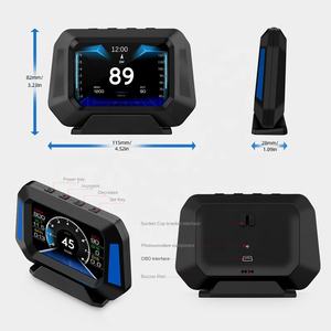 Universal Smart Gauge 3,5 polegadas <span class=keywords><strong>Display</strong></span> OBD + GPS + medidor de inclinação + Velocímetro HUD P21 Head Up <span class=keywords><strong>Display</strong></span> Inteligente OBD Instrumento <span class=keywords><strong>Digital</strong></span> - Product Image 2