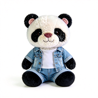 Peluche Panda Mignonne en Gros, Jouet en Peluche Doux, Poupée Animale Rembourrée, Logo Personnalisé OEM ODM