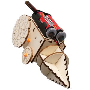 Kit de modèle de voiture robot en bois à monter soi-même OKYN-G5665, projet scientifique éducatif STEM pour enfants et adolescents - Product Image 3