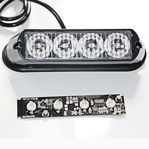 5.5 pouces montage en Surface Slim 4 LED lumière clignotante d'urgence pont tableau de bord Grille stroboscopique <span class=keywords><strong>barre</strong></span> lumineuse pour véhicule voiture camion de <span class=keywords><strong>remorquage</strong></span> - Product Image 1
