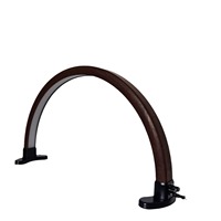 Lampe à ongles LED en forme de U de haute qualité, design en bois grainé, éclairage demi-lune, lumière de remplissage, outils de manucure en plastique de bureau, utilisation beauté