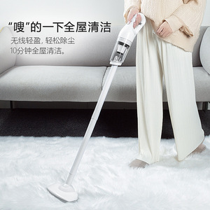 Wireless Vacuum <b>Cleaner</b> Rechargeable White <b>Plastic</b> Wet And Dry For Home Cleaning - Product Image 1