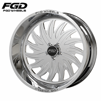 Jantes forgées brillantes personnalisées 6x139.7 8x180 8x170 20 22 24 26 pouces 24x14 22x12 pour GMC 1500 2500 Ford Truck Rim