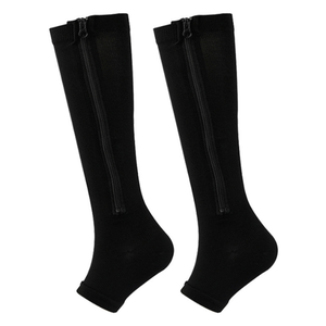 Calcetín de presión para hombres y mujeres con medias de compresión con cremallera para venas varicosas - Product Image 1