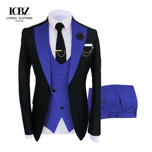 Costume d'affaires pour hommes rayé 2025, coupe ajustée, à fines rayures, smoking de <span class=keywords><strong>mariage</strong></span> formel, revers cranté, costume tendance pour hommes - Product Image 1