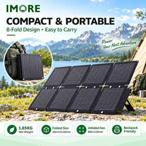 60W <b>Portable</b> Foldable <b>Solar</b> <b>Panel</b> USB Type C IP67 for Selected Power Stations Camping Travel Outdoor and Emergency Charging - Product Image 4