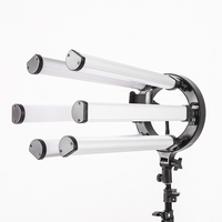 Lampe annulaire LED professionnelle pliable 120W en plastique de 36 pouces avec trépied, CRI 95+, pour appareil photo, téléphone et diffusion en direct