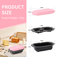 Plaque de cuisson 3-en-1 en silicone écologique pour gaufres et sandwichs, idéale pour micro-ondes, usage domestique – Vente chaude en provenance de Chine