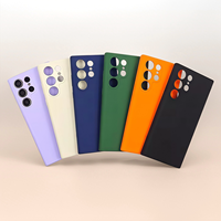 Coque en silicone soyeux de luxe pour Samsung Galaxy S26 Ultra S25 Ultra, protection antichoc douce au toucher pour S24Ultra