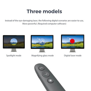 2.4G không dây PPT hiện tại PowerPoint trình bày từ xa Clicker Spotlight phóng đại trình bày điều khiển từ xa với chuột không khí - Product Image 3