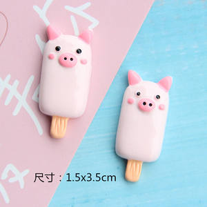 Nouvel été Imitation Popsicle résine dessin animé accessoires Halloween dessin animé Popsicle nourriture jouer bricolage étui de téléphone portable matériel bricolage - Product Image 3