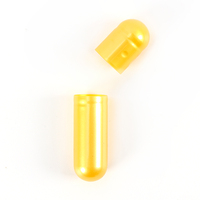 Capsules entériques vides de gélatine d'or perlé de haute qualité Taille 000 00 0 1 2 3 4 5 Capsules de reconnaissance halal