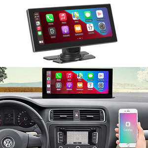 10.26 인치 휴대용 IPS 터치 스크린 전면 및 후면 1080P 카메라 <span class=keywords><strong>Dashcam</strong></span> 무선 안드로이드 자동 미러 링크 Carplay 화면 - Product Image 5