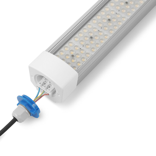 CE RoHS Certified IP65 LED Tri-Proof Light 20W-100Lm/W Dust-Free Workshop for Industrial Use for Parking Lot & Factory Lighting