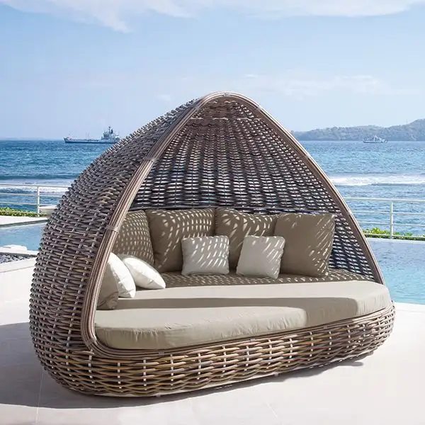 5 começar hotel piscina luxo ao ar livre lazer chaise lounge móveis cabana rattan sofá
