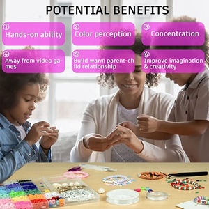 6000 Hạt Đất Sét Polymer Tròn Phẳng 24 Màu Với Bộ Hạt <span class=keywords><strong>Charm</strong></span> Mặt Dây Chuyền Cho Bộ Dụng Cụ Làm Trang Sức Vòng Tay Vòng Cổ - Product Image 3