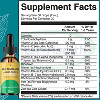 Boisson biologique Ausreson OEM pour enfants, multivitamines liquides, supplément pour la croissance des cheveux le matin, gouttes de multivitamines liquides multi-vitamines