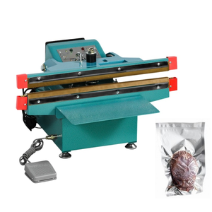 Automatic Plastic Foil Bag Heat Sealer <b>Engine</b> Foot Pedal Electric for Beverage Chemical Use Cartons Aluminium Frame Sealing - Product Image 1