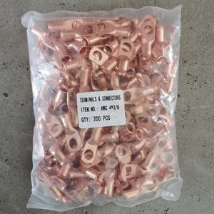 전기 연결용 4 AWG 구리 러그가 있는 헤비 듀티 3/8 배터리 링 단자 및 배터리 케이블 자동차 끝 - Product Image 6