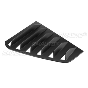 Black/Carbon Fiber Car Rear <b>Window</b> Louver Shutter Side Vent <b>Cover</b> Trim for VW for GOLF MK7 MK7.5 2014-2019 for GTI / GTD / R - Product Image 5