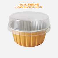 Offre Spéciale – Bol à Pudding Coloré 125 ml en PP Écologique de Qualité Alimentaire avec Couvercle en Aluminium, Idéal pour la Cuisson au Four