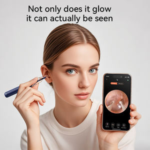 Kulak balmumu temizleme aracı kamera ile görünür kulak temizleyici kulak balmumu sökücü kiti cımbız kulak kapsam otoskop ile saklama kutusu - Product Image 6