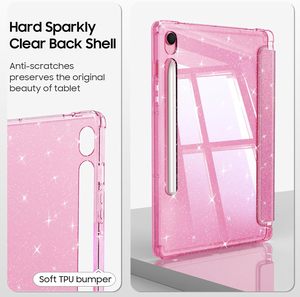 Coque arrière transparente à paillettes avec logo personnalisé étui antichoc pour tablette pour Samsung <span class=keywords><strong>Galaxy</strong></span> <span class=keywords><strong>Tab</strong></span> 11 pouces S10 Lite 2025 S9 Fe S9 11 S10 - Product Image 6