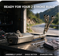 Système d'échappement complet de course modifié de qualité européenne pour moto V8, compatible JOG V8, DIO, BWS, ZX, DIO90, RR, DIO 26AA, ZX 26AA