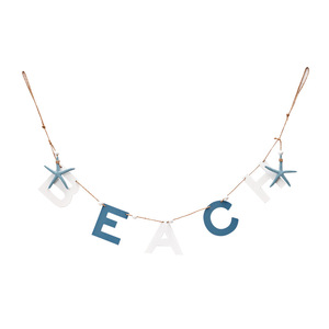 ของตกแต่งผนังสไตล์เมดิเตอร์เรเนียนพร้อมตัวอักษรและเชือกป่านไม้เอ็มดีเอฟสำหรับตกแต่งห้องเด็ก - Product Image 1