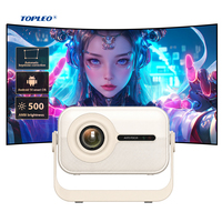 Projecteur intelligent LCD LED Topleo A300 1080P avec mise au point automatique, ajustement automatique de l'écran, évitement automatique des obstacles, WiFi 6 pour cinéma maison