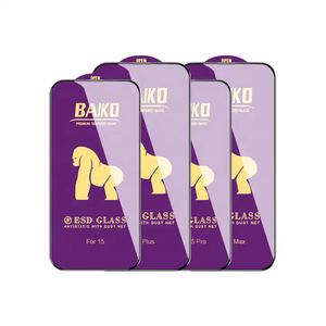 Protector de Pantalla de Vidrio Templado Baiko a <span class=keywords><strong>Precio</strong></span> de Fábrica, Transparente, Cobertura Total para iPhone 13 <span class=keywords><strong>Pro</strong></span> <span class=keywords><strong>Max</strong></span> 14 Plus - Product Image 5