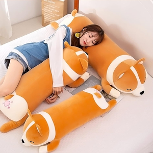 Almohada grande de felpa para perro tumbado, fabricante de cojines personalizados, ponderado de juguete de peluche grande Animal, peluches para dormir - Product Image 3