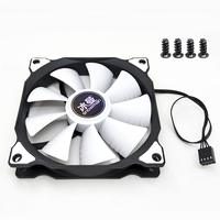 Ventilateur de boîtier d'ordinateur SNOWMAN PWM 4 broches 120 mm silencieux 12 cm, ventilateur de refroidissement CPU silencieux pour PC, ventilateur 12 V CC à vitesse réglable