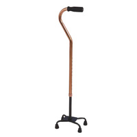 Canne à quatre pieds réglable en hauteur, légère, en aluminium