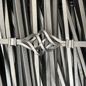 Schmiedeeisen dekorative Gestaltungs elemente Tor Metall geschmiedet Gussstahl Eisen Rosetten Eisen