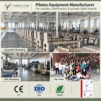 Reformer de Pilates pliable de qualité professionnelle avec résistance réglable, équipement de Pilates en aluminium pliable pour des configurations de studio flexibles