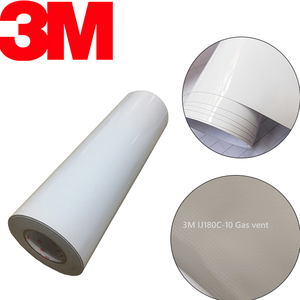 Film graphique blanc original 3M 180C-10 sans résidus, adhésif vinyle compatible avec la pression Controltac pour signalétique extérieure - Product Image 1