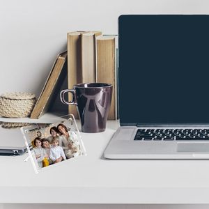 Magnetic Picture <b>Frames</b> with Removable Stand, Clear Acrylic Desktop Magnet Photo <b>Frame</b> Horizontal & Vertical Display - Product Image 5