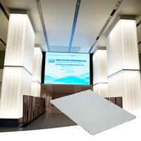 Panneau sandwich en aluminium alvéolaire léger ignifuge pour plafond et mur, 1220x2440 mm, pour diverses décorations architecturales